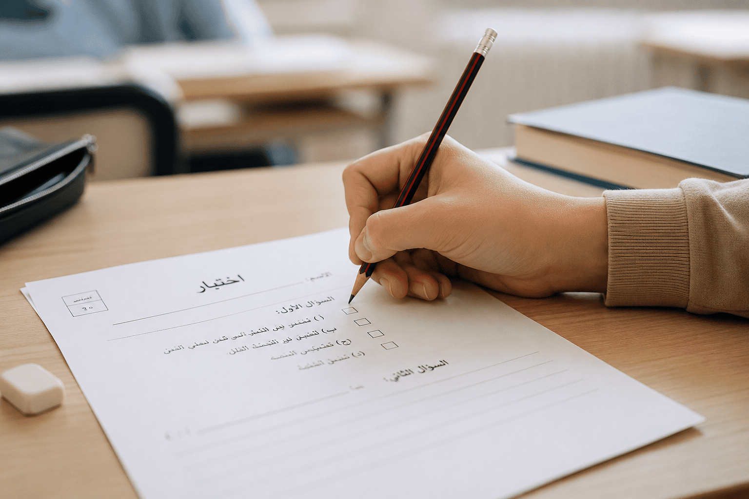 اختبار الوحدة الأولى والثانية B1